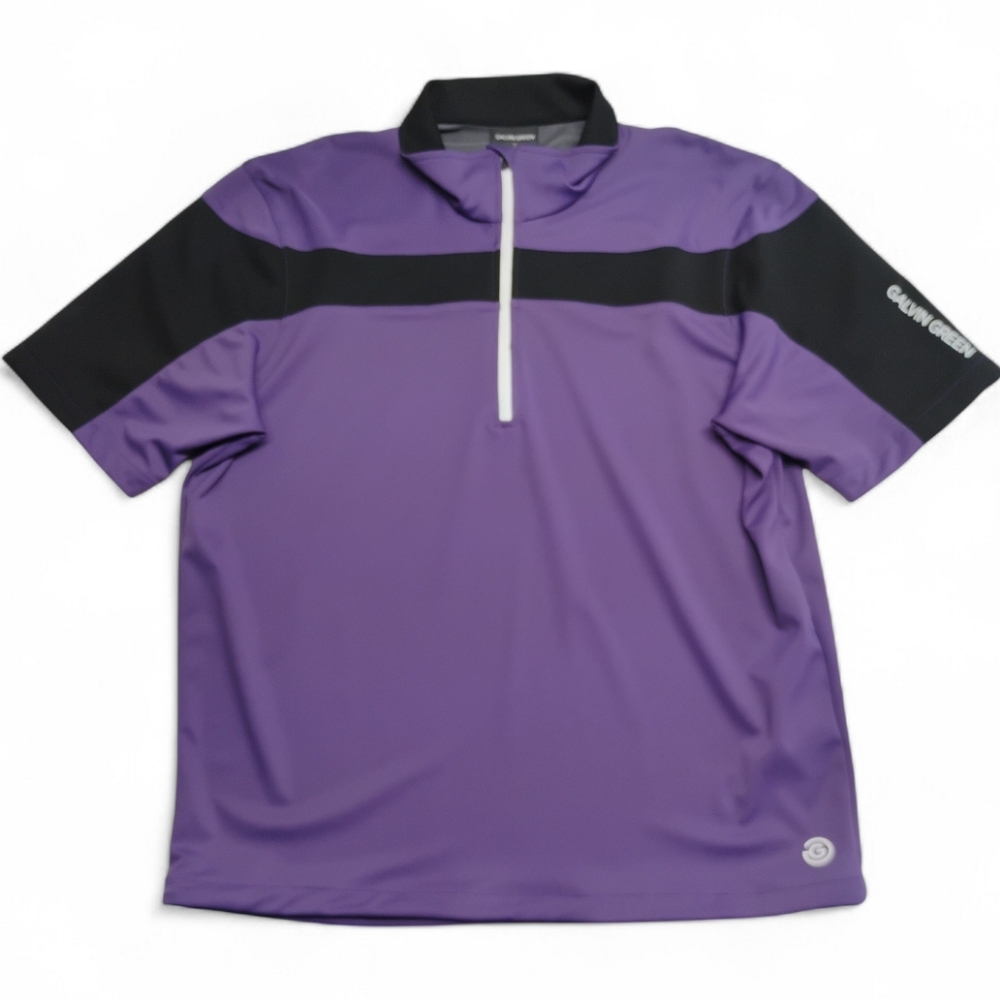 Galvin Green Golf Windstopper Jacket/Top Men's Sz M Half Zip Short Sleeve
